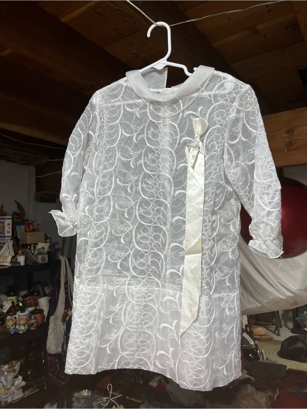 Vintage Girls Dress With Veil